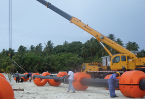 Морская промышленность, дноуглубительные работы, трубы из HDPE, песка, грязи, масляного поплавка, трубопровод, продажа